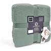Daunex Plaid Coperta Prime in Microfibra per Letto Singolo cm. 150 x 200 colore Salvia