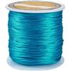Bestewelry - Filo di nylon 76,55 metri, 1 mm, corda di rattail satinata, corda intrecciata per nodi, filo di macramè per la creazione di gioielli e cucito (Blu Dodger)