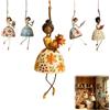 Generico Vintage Whimsical Dancing Lady Hanging Decor,Folk‑Art Wind‑Swaying Figurine Decor,Cottage Hanging Accent that Sways in Breeze,Garden Wind Spinner,for Covered Porch, Patio, Window
