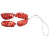 TOYANDONA Set 4 Salsicce Finte Realistiche PVC Rosso per Esposizione | Decorazione per Ristoranti, Vetrine e Armadi, Simulazione Alimentare, Colore e Forma Stabili