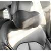 Dapucarin Cuscino Poggiatesta Auto in Memory Foam, Ergonomico Cuscini Ortopedico per Guidatore e Viaggi, Sostiene Collo Allevia Dolore Supporto Cervicale per Guida, Nero, 1 Pezzo