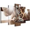 B&D XXL - Quadri Moderni per Soggiorno, Coppia Amore, 200x100 cm | Chiodi Inclusi, 5 Pezzi, Quadro Moderno, Pannelli Decorativi per Pareti, Decorazione da Parete, Resistenti Allo Sbiadimento