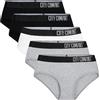 CityComfort Mutande Donna - Pacco da 5 Slip Donna Cotone Elasticizzato Intimo Taglie Forti Donna Ragazza S-2XL - Biancheria Intima Donna Lavabile e Riutilizzabile
