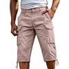Generico Bermuda Cargo Uomo Estivi - Pantaloncini Corti da Lavoro con Tasche Laterali Pantaloncino Sportivi Shorts Pantaloni Leggeri per Trekking E Corsa S-4XL