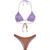 F**K Bikini Donna Triangolo con Slip Culotte Fissa Arancione SW1122-OR