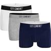CityComfort Boxer Uomo - Mutande Uomo Pacco da 3 Boxer Taglie Forti Uomo S-4XL Intimo Uomo Ragazzo Elasticizzato Set Boxer Bamboo Comodo e Traspirante Colori Assortiti