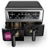 Cuisinart Air Fryer XXL Doppia Zona | PFAS Free | 2x5,2L | Frigge, cuoce, disidrata, mantiene caldo | 8+ porzioni | Parti lavabili in lavastoviglie