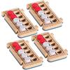 hand2mind Learning Resources Tavole da 10 in gommapiuma Rekenrod Foam Ten-Frames, Confezione da 4