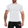 MEETYOO Camicia a Compressione da Uomo Maniche Corte, Traspirante Asciugatura Rapida per Fitness Running Palestra Corsa Allenamento Crossfit