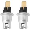YINETTECH 2 supporti per lampadine in metallo BA9S da cruscotto, compatibili con Smiths, compatibili con calibri VDO 989 233 BA9