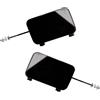 ModLuvano 2 tappi per gancio di traino per paraurti posteriore, 8R08807449 8R0807450 per Audi-Q5 2008-2017, colore: nero