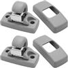 QEAS 2 clip di supporto grigie per parasole auto