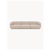 Micadoni Divano 4 posti in ciniglia Miley, larg. 255 cm - Beige