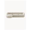 Micadoni Divano angolare 4 posti in ciniglia Miley - Beige