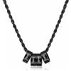 RolaOnly Collana Uomo Con Nome Inciso Collana Personalizzata Catena Corda Per Uomo Papa Marito Figlio Padre Compleanno Anniversario Festa Del Papa Natale Regalo Con Chiusura Aragosta Perle Nome