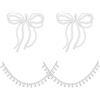 MAYJOYDIY 4 pz Ciondoli Decorativi per Scarpe con Fiocco di Perle Accessori per Catene per Scarpe Catena con Perline e Fibbia Scintillante Fai Da Te per Donne Donne Ciondoli per Scarpe Casual Nozze