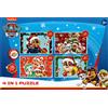 TEXTILOMANIE Puzzle per bambini 4in1 PATROL per festeggiare il Natale, 19x29 cm