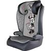 TATAWAY Seggiolino auto Tataway Disney Minnie Mouse, omologato i-Size R129, per bambini da 15 a 36 kg (da 3,5 a 12 anni), altezza 100-150 cm, gruppo 2/3, da fissare con cintura a 3 punti, colore grigio