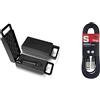 Behringer ULTRAVOICE XM8500 & Stagg Cavo di Alta Qualita XLRf a XLRm Plug Microphone, 6 m, Nero