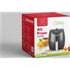Royal Swiss FRIGGITRICE AD ARIA ,SENZA OLIO, AIR FRYER 3.5 Royal Swiss (nero)