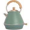 CREATE/KETTLE RETRO S/Bollitore elettrico verde salvia/Ebollizione rapida, capacità 600ml, spegnimento automatico, filtro anticalcare, indicatore del livello dell'acqua, Ø17,2 cm, 800 W