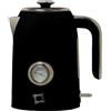 PYRAMIDEA Bollitore Elettrico FIRST CLASS Colore Nero Stile Vintage con Corpo in Acciaio BLST001B