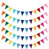 FOSDICK 15M Bandierine Colorate per Esterno, Festoni Compleanno Non Tessuto | Multicolore Bandierine Compleanno, 60 Bandiere Triangolari Decorazioni Festa, Festa Matrimonio Stanza Dei Bambini Giardino