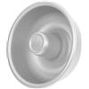 EXAOMBLE Stampo per Ciambellone in Alluminio 15cm, Antiaderente | Casatiello e Dolci Fatti in Casa, Forma Rotonda, Non Si Deforma, Facile da Sformare, Argento