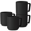 BerlingerHaus Berlinger Haus Set di 4 bicchieri da 300 ml Matte Black Collection, di alta qualità, elegante e pratico