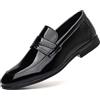 TvzsiY Scarpe Oxford Eleganti da Uomo, Mocassini in Pelle Verniciata Antiscivolo, Leggere comode Traspiranti, per Business Cerimonie