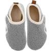 Homoyoyo Pantofole da casa ciabatte per anziani per evitare cadute pantofole a calzino da donna Ciabatta unisex calza scarpe da donna pantofola da casa leggera vello di corallo Grey