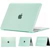 ELLENNE Custodia per MacBook Air 15 M5 M4 M3 M2 2026-2023, Verde | Case Trasparente Crystal per Apple MacBook Air 15 pollici Cover 2026 2025 2024 2023 A3448 A3241 A3114 A2941