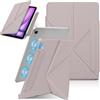 Hinnwer Custodia Cover Compatibile con iPad Air 11 Pollici M4/M3/M2 (2026/2025/2024), iPad Air 5a/4a Gen 10,9 (2022/2020), Custodia Magnetica con Supporto Told, Auto Sonno/Veglia, Rigida Rosa