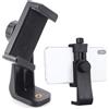 Generic Supporto per smartphone di alta qualità verticale orizzontale treppiede adattatore girevole con vite da 1/4 di pollice clip regolabile per telefono cellulare, selfie stick, supporto fotocamera
