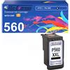 Tito-Express EcoSerie NINETEC PG-560 XL Inchiostro nero compatibile con Canon Pixma TS5350i TS5350a TS7450i TS7450a TS5355a TS5351i TS5351a TS5300 TS7451i TS7451a 1 confezione nuovo CZIP