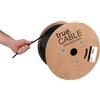 TRUE CABLE trueCABLE Cat6 - Sepoltura diretta, riempita in gel, 304,8 m, nero, impermeabile, CMX, 23AWG, rame nudo massiccio, 550 MHz, elencato ETL, UTP non schermato, cavo Ethernet sfuso