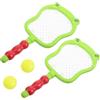Toyvian Set Racchetta Tennis per Bambini in Plastica Leggero | Gioco Indoor e Outdoor, Presa Facile, Design Realistico, Colore Verde Chiaro, per Bimbi 3-10 Anni