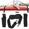 UMCHU 1 Pezzo Tracolla per Tavola da Surf, per Tavola da Surf, SUP, Kayak | Nylon, Nero, con Spallacci Imbottiti,Regolabile,Dotato di Punti di Fissaggio per la Pagaia,per il Trasporto di Tavole da Surf