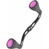 Qianly Manovella per Mulinello Braccio Manico Accessorio con Braccio Carbon Style in Lega di Alluminio E Impugnatura EVA per Controllo su 8×5 Mm E 7×4 Mm , Rosa , Rosa