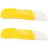 MAGICLULU 2 Pezzi Pinna da Snorkeling in Silicone Giallo, per Adulti, Comoda | Adatta a Piscina e Mare, Facile da Trasportare, Uso Subacqueo, Lunga Durata, Taglia 31-32