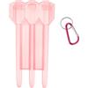 Garneck Case Custodia Porta Freccette in Plastico Rosa, Guscio Rigido Leggero con Multi-Scomparti, per Freccette, Uso Outdoor