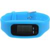 Beavorty Bracciale Contapassi Portatile in Silicone Blu, Leggero per | Display Facile da Leggere, Conteggio Passi Integrato, Batteria Ag10 1, 5 V Inclusa, per Esercizi e Uso Quotidiano