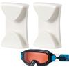 usefulbeauty Clip Per Maschera Da Sci 2 Pezzi - Clip Per Impugnatura Per Maschera - Impugnatura Per Maschera A Sgancio Rapido Anti-caduta | Per Caschi Da Sci/snowboard Per Fissare Gli Occhiali