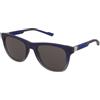 Calvin Klein CK23507S 336 | Occhiali da Sole Graduati o Non Graduati | Prova Online | Plastica | Quadrati | Blu, Grigio, Trasparente | Adrialenti