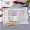 Generic Sacchetti portadocumenti con cerniera semi-trasparenti | Buste in plastica a rete formato A4, sacchetti per ufficio e per l'archiviazione 1-3