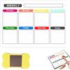 Gyiocill Lavagna Magnetica Frigo, Planner Settimanale, Calendario Magnetico per Frigo, Lavagna Bianca Settimanale, Planner Cancellabile per Pianificare Le Faccende Domestiche, 42 X 29.7 CM, Versione In Inglese
