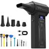 Guyisile Aria Compressa Elettrico,Rimuovi Polvere con Luce LED,110000RPM Portatile Soffiatore Aria Compressa Senza Fili,4 Velocità Mini Soffiatore a Batteria 6000mAh,Air Duster per Computer,Tastiera,Casa,Auto