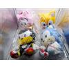 NESSUNA MARCA Set peluche Sonic & Friends taglia M 4 tipi Sonic Shadow Tails Amy Japan escl...