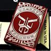 Zippo Accendino Zippo Kamen Rider Kuuga Mighty Form design argento inciso rosso ionico