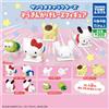 TAKARA TOMY Sanrio Characters Floor-Scrubbing Race Figure Set di 5 Gacha Hello